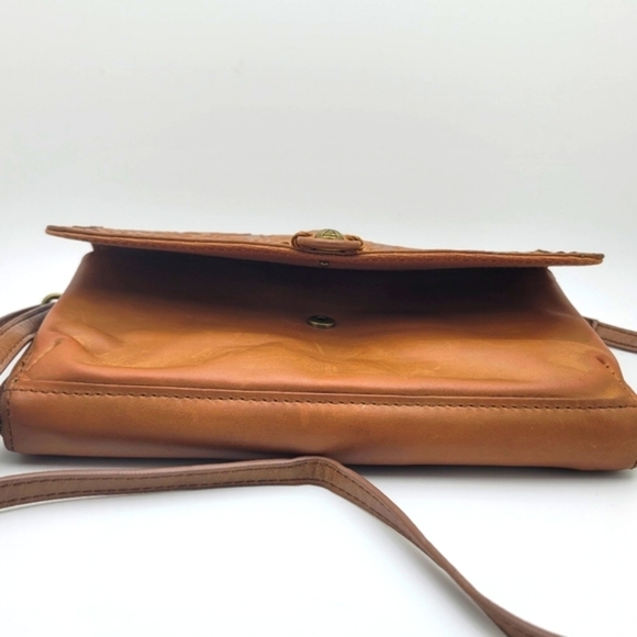 THE SAK Floral Embellished Leather Distressed Crossbody Clutch - Picture 10 of 11